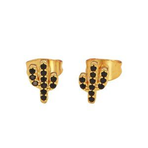 Gold Plated Cactus Studs